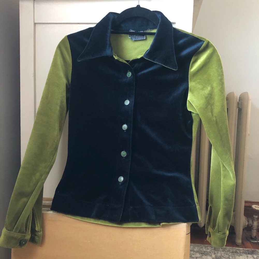 Vintage 1970s Velvet/Velour Shirt